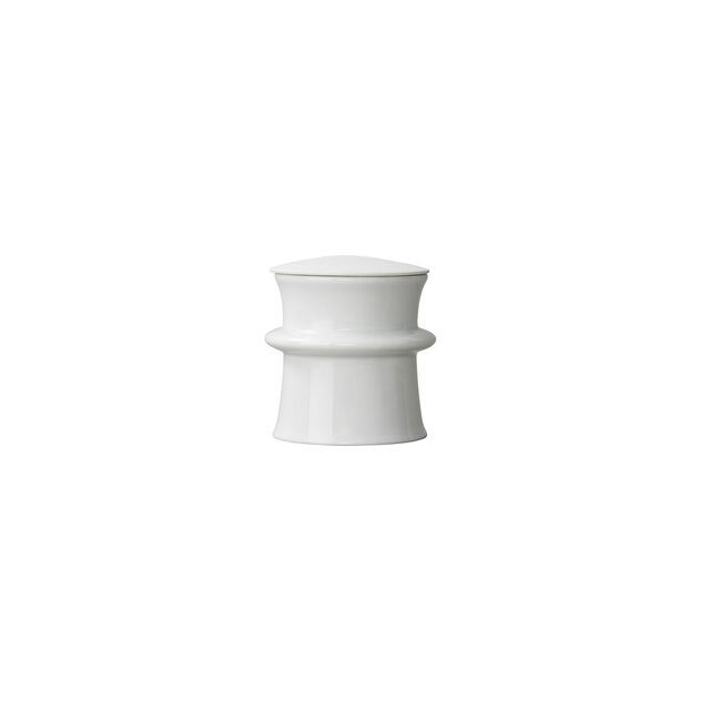 Small sugar bowl (10 cm) from the Rosenthal Rinki collection in glazed white porcelain. image number 1