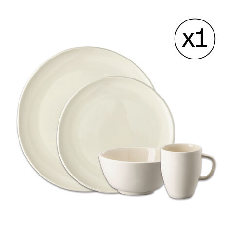 Dinnerware Set for 1 Person 4 Pieces