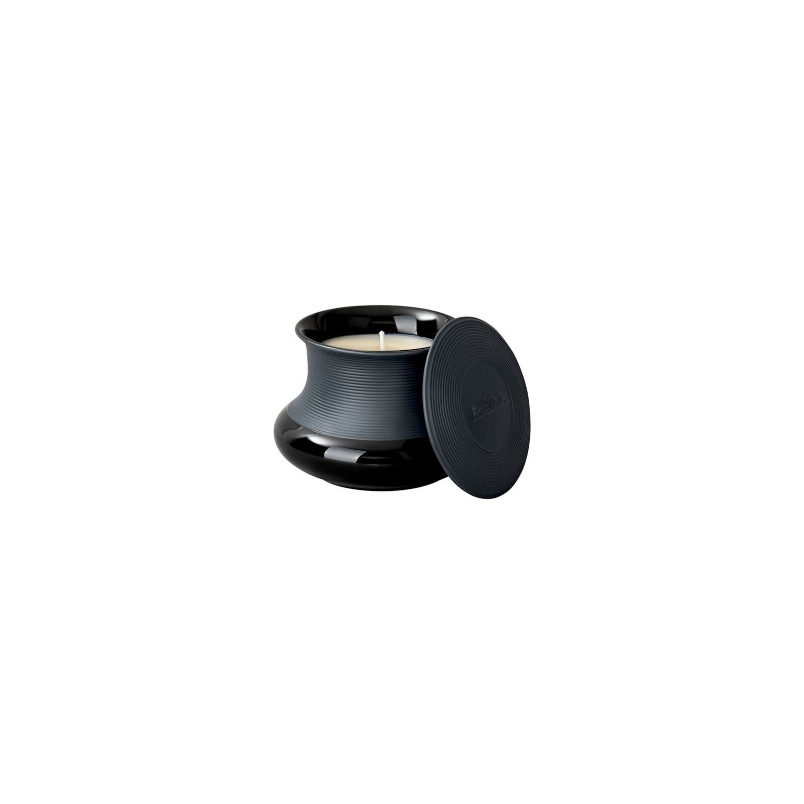 Small scented candle set (2 pcs) from the Rosenthal Viiva Schwarz collection, diameter 10.4 cm, height 8.2 cm. image number null