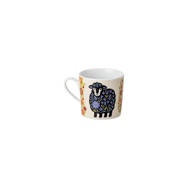 Mug (8.40 cm, 0.38 l) from the Rosenthal Home Flower Farm collection, featuring the Fauna decor. image number 1