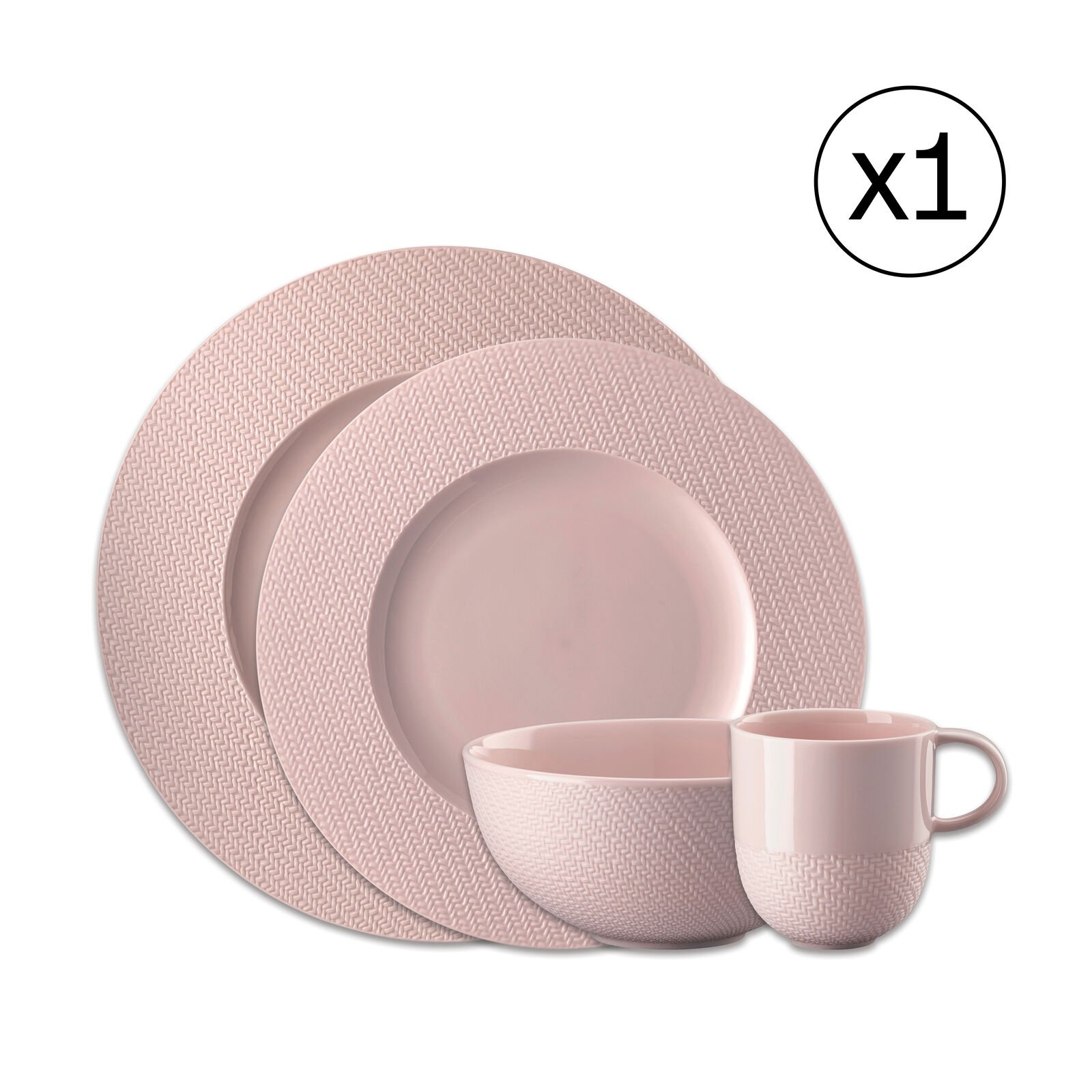 Dinnerware Set for 1 Person 4 Pieces image number null