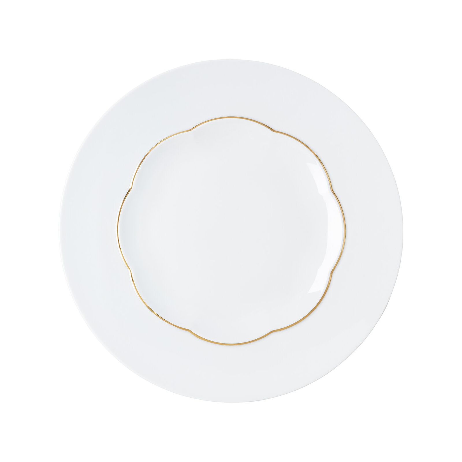 Plate (28 cm) from the Rosenthal Sonetto Oro collection in porcelain. image number null