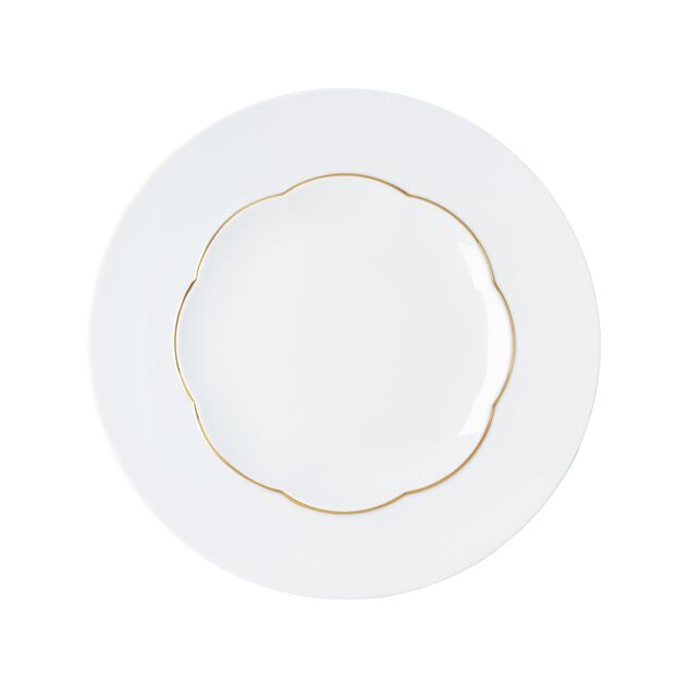 Plate (28 cm) from the Rosenthal Sonetto Oro collection in porcelain. image number 0