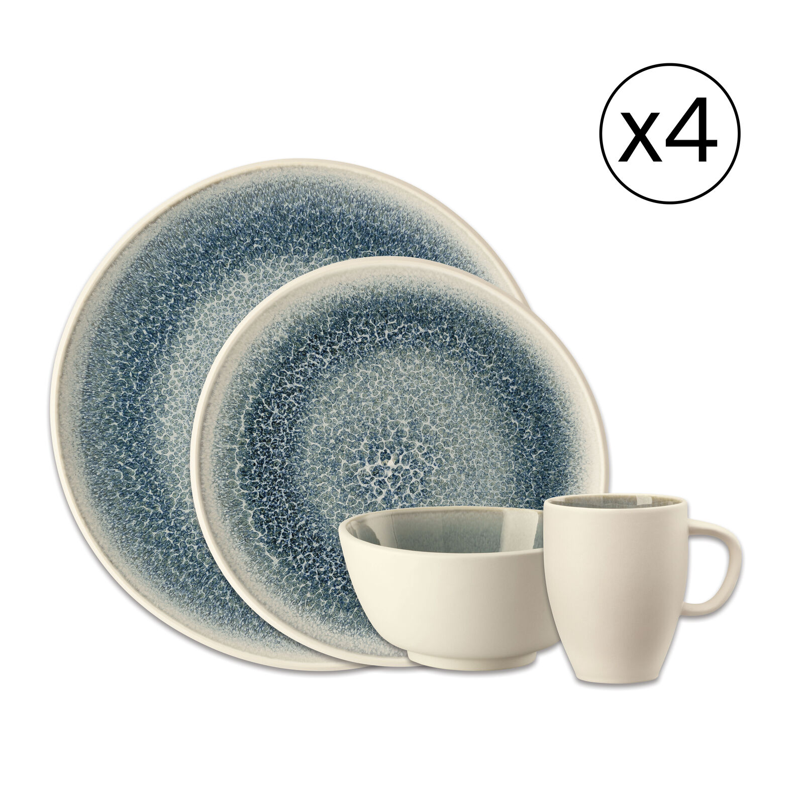 Dinnerware Set for 4 People 16 Pieces image number null
