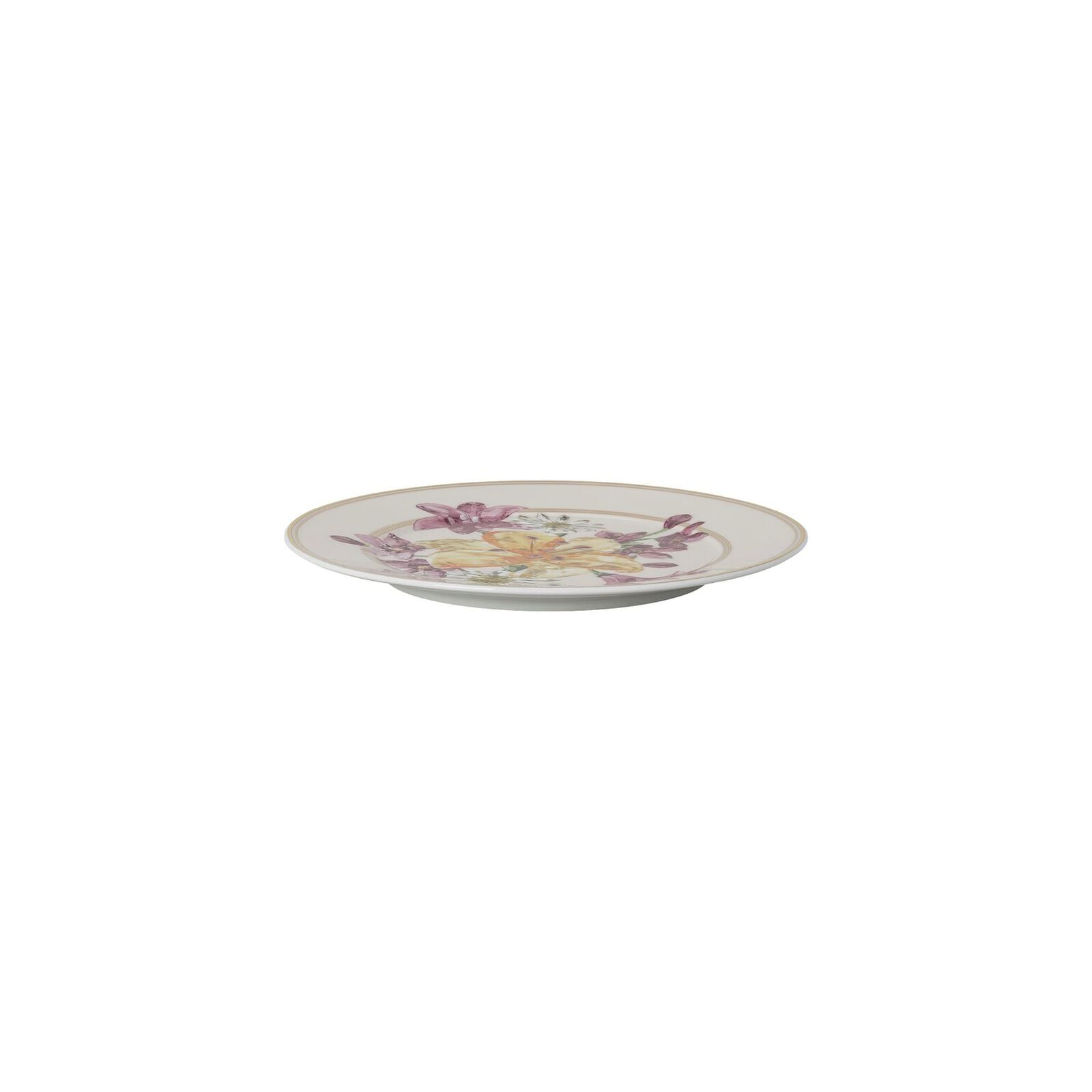 Charger plate (18 cm) from the Swarovski IDYLLIA Bouquet collection in porcelain. image number null
