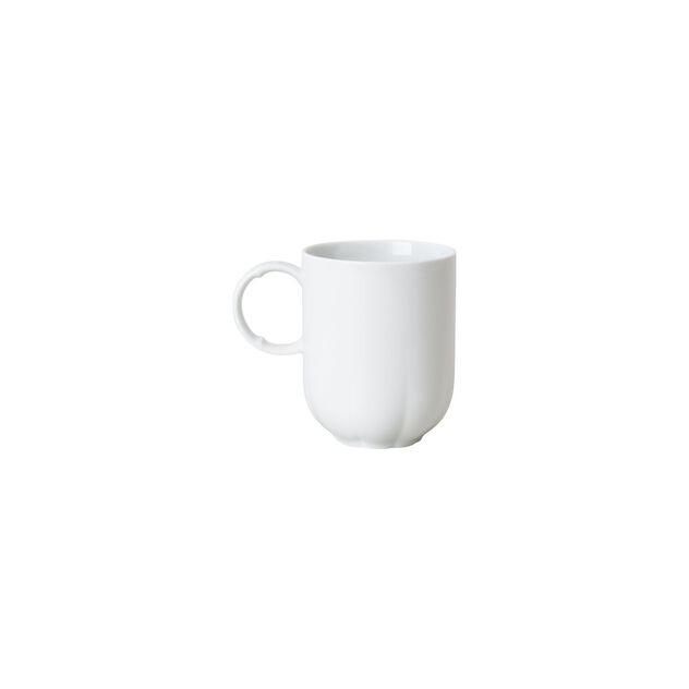 Mug (12.10 cm, 0.39 l) from the Rosenthal Sonetto Bianco collection in porcelain. image number 1