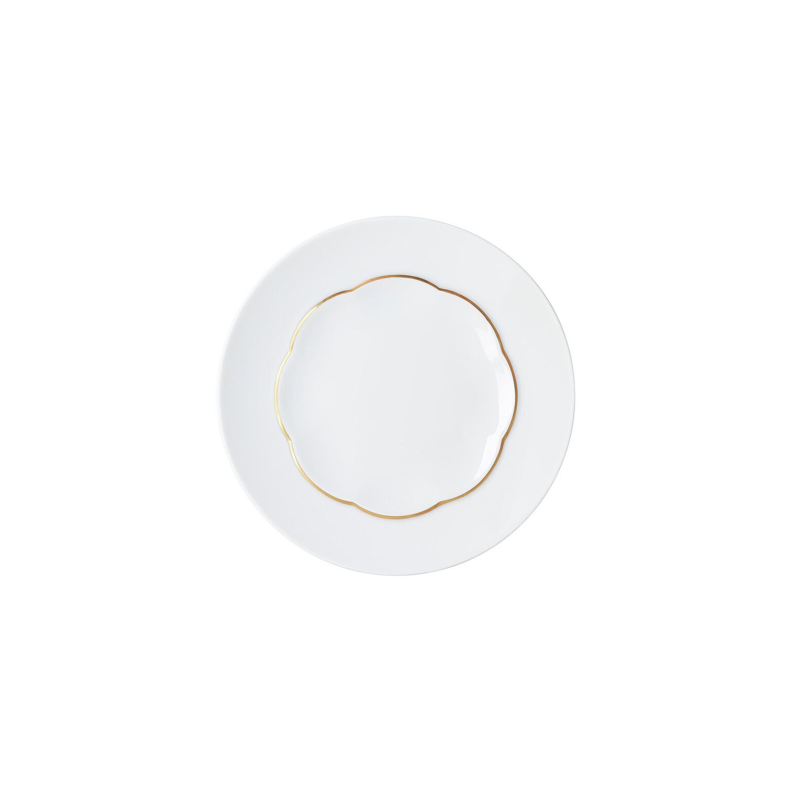 Flat plate (17 cm) from the Rosenthal Sonetto Oro collection in porcelain. image number null