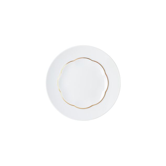 Flat plate (17 cm) from the Rosenthal Sonetto Oro collection in porcelain. image number 0