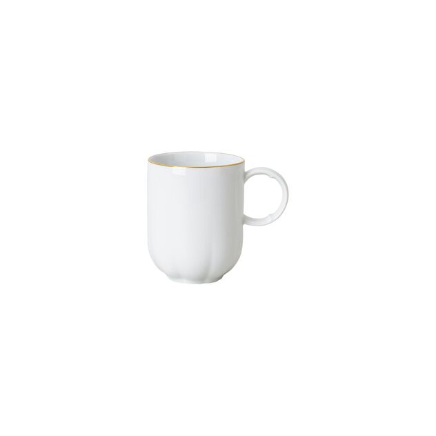 Mug (10.50 cm) from the Rosenthal Sonetto Oro collection in porcelain with a gold decor. image number 0