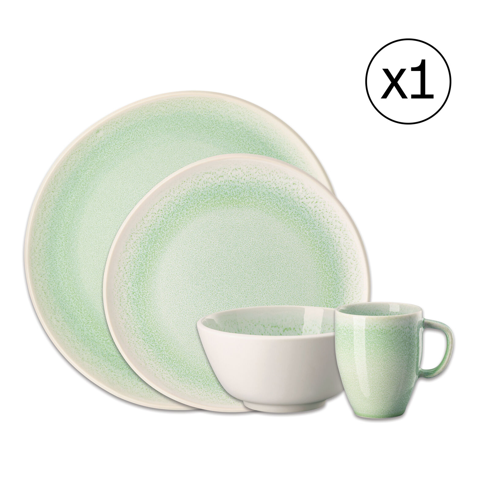 Dinnerware Set for 1 Person 4 Pieces image number null