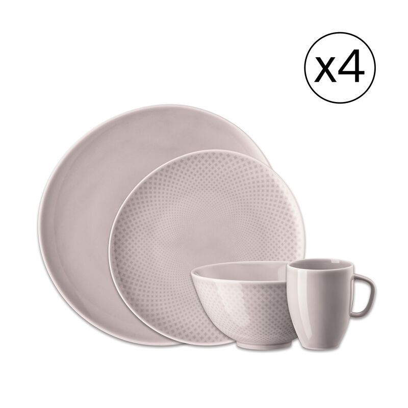 Dinnerware Set for 4 People 16 Pieces