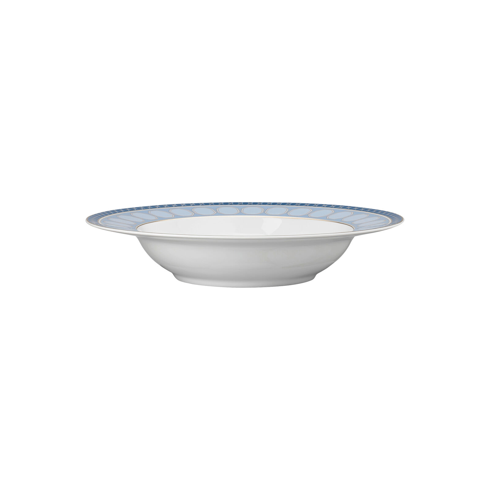 Soup plate (24 cm) from the Swarovski SIGNUM Azure collection in porcelain. image number null