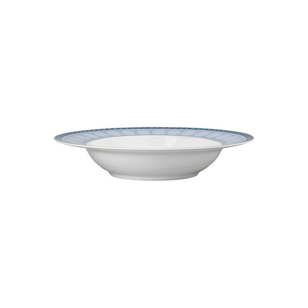 Soup plate (24 cm) from the Swarovski SIGNUM Azure collection in porcelain. image number 1