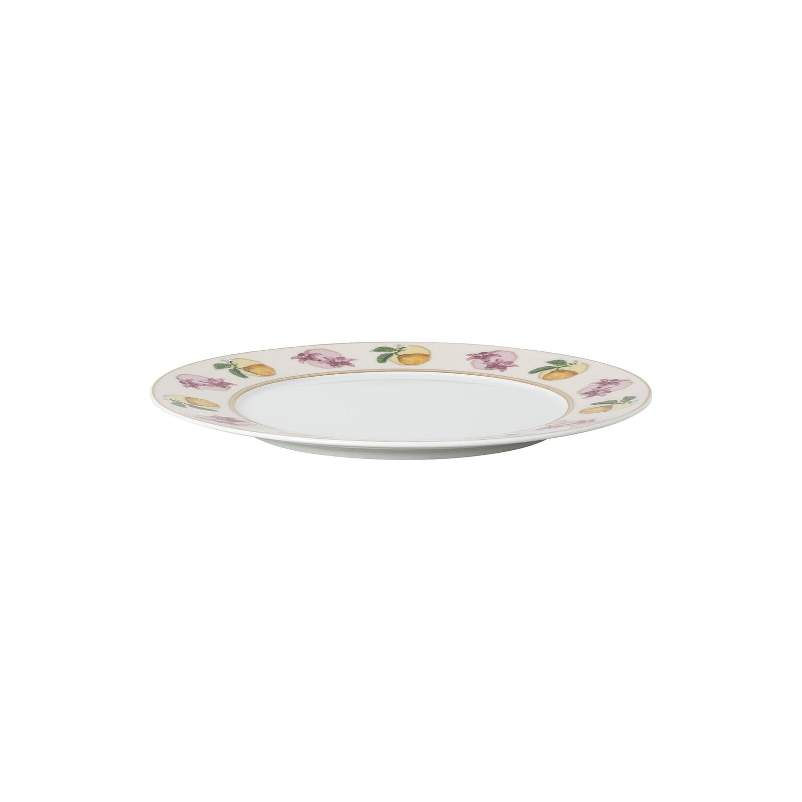 Breakfast plate (23 cm) from the Swarovski IDYLLIA Marshmallow collection in porcelain. image number null