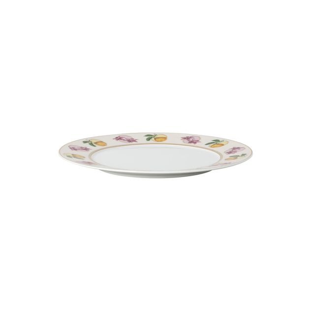 Breakfast plate (23 cm) from the Swarovski IDYLLIA Marshmallow collection in porcelain. image number 1