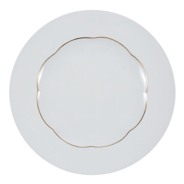 Dinner plate (28 cm) from the Rosenthal Sonetto Oro collection in porcelain. image number 0