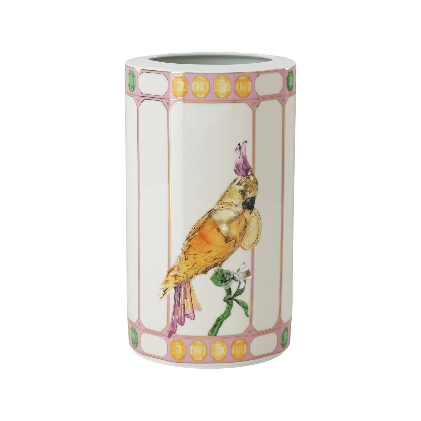 Vase (27 cm) from the Swarovski IDYLLIA Marshmallow collection in porcelain. image number null