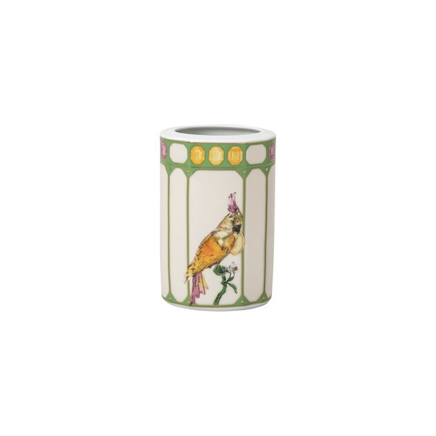Vase (15 cm) from the Swarovski IDYLLIA Marshmallow collection in porcelain. image number 0