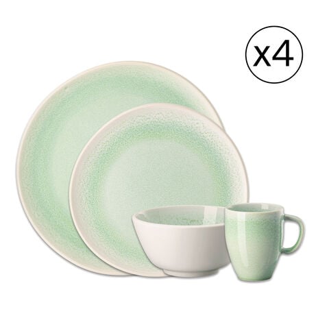Dinnerware Set for 4 People 16 Pieces