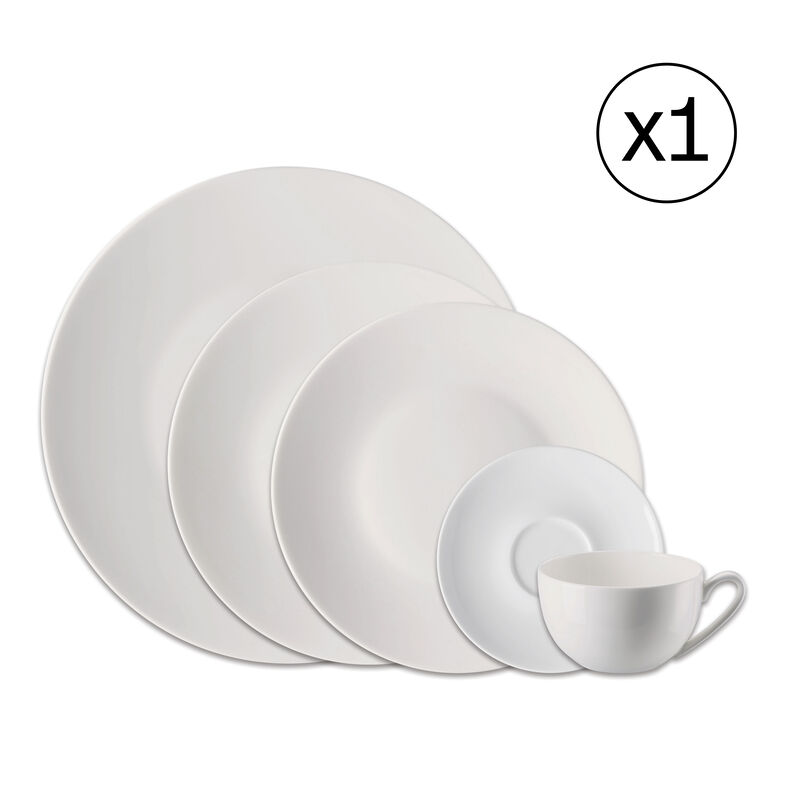 Dinnerware Set for 1 Person 5 Pieces