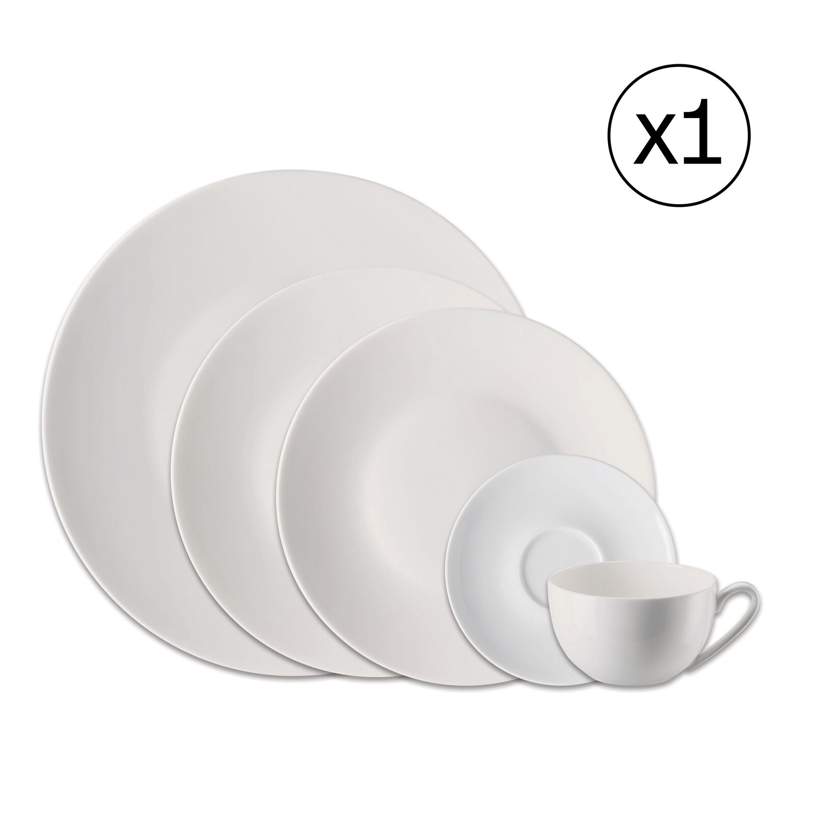 Dinnerware Set for 1 Person 5 Pieces image number null