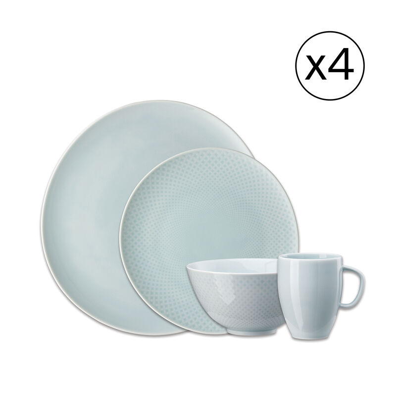 Dinnerware Set for 4 People 16 Pieces
