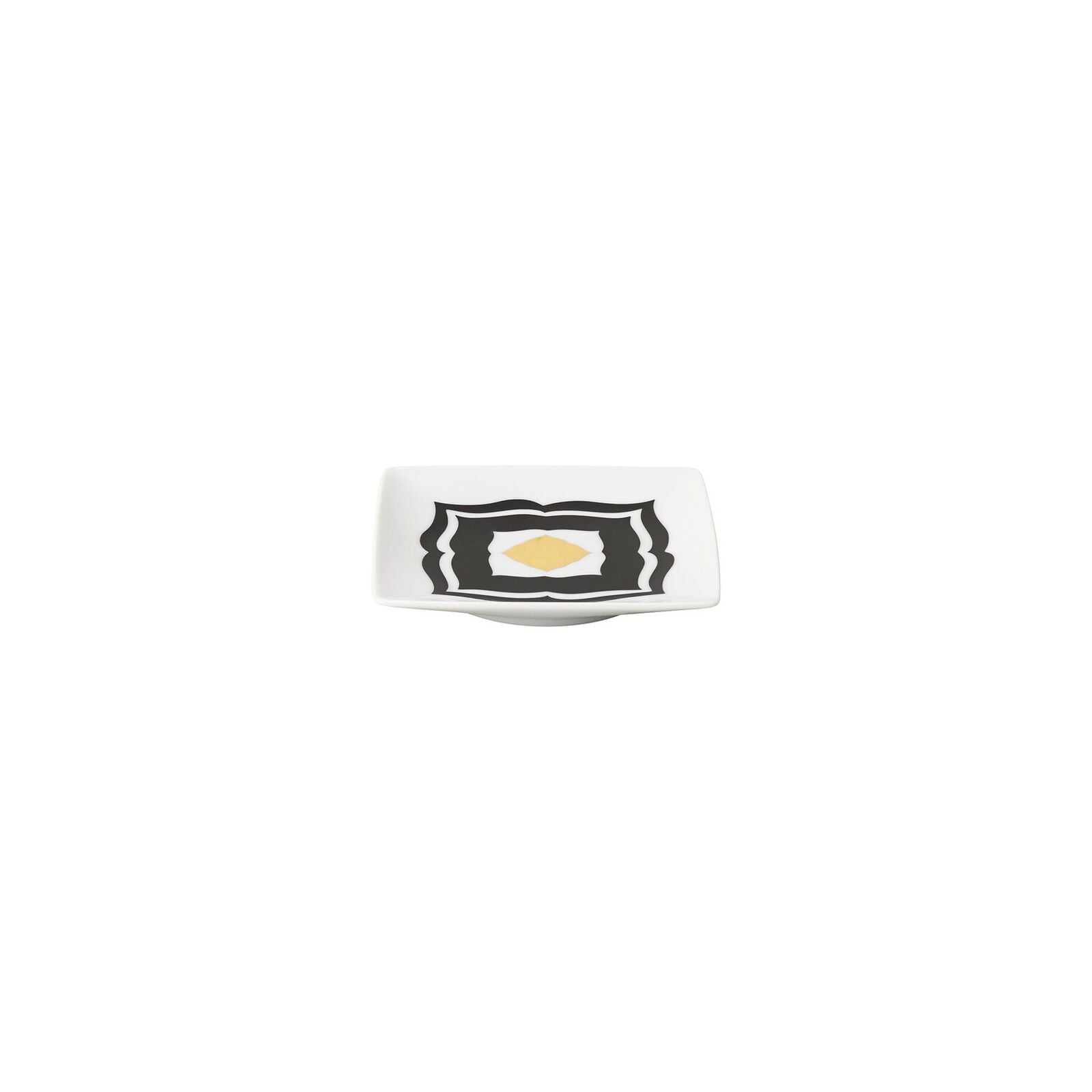 Square bowl (12 cm) from the Rosenthal Home Monochrome Moustache series. image number null