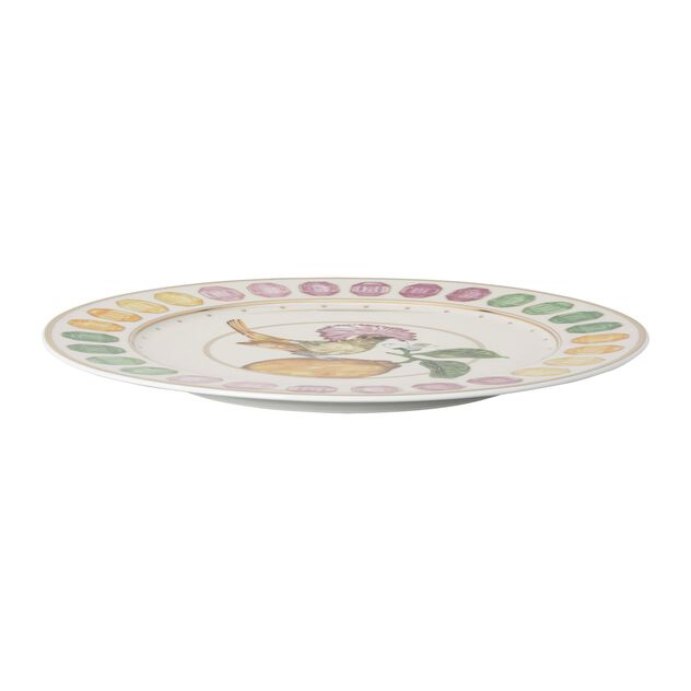 Charger plate (33 cm) from the Swarovski IDYLLIA Flycatcher collection in porcelain. image number 1