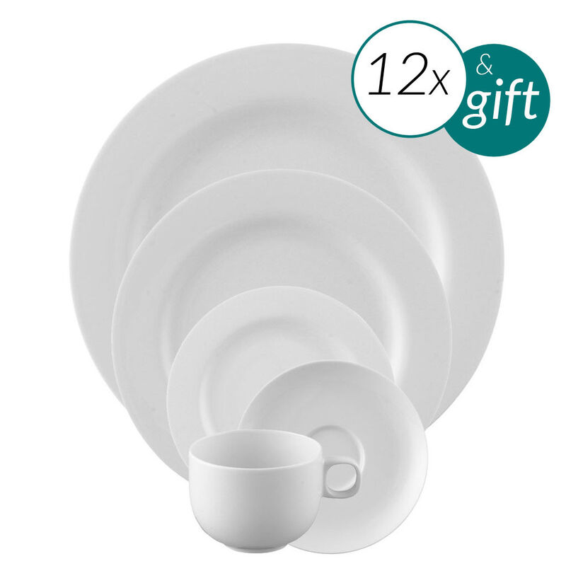 60 Piece Dinner Setting with 3 free serving pieces
