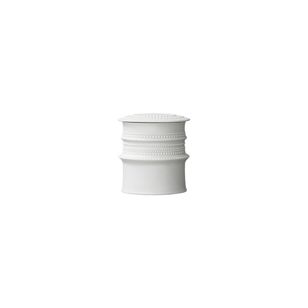 Sugar bowl (9.50 cm) from the Rosenthal Pisara Weiss matt collection. image number 1