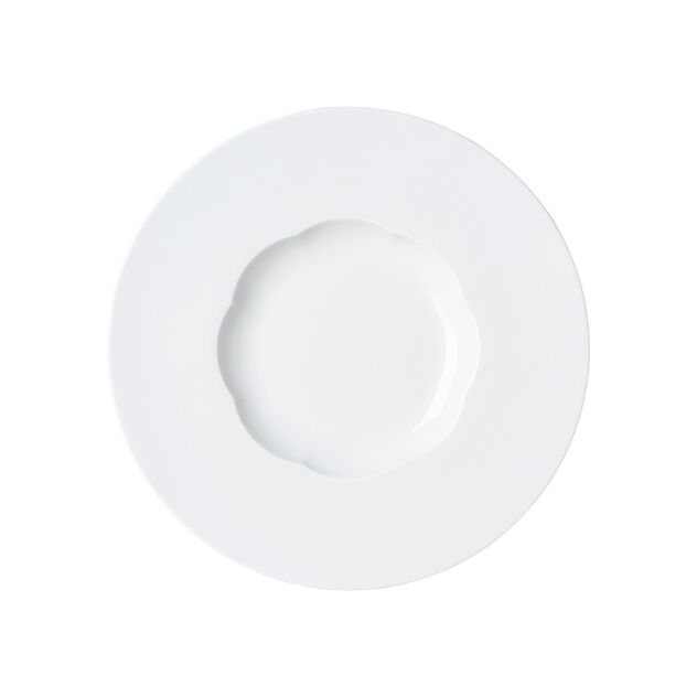 Plate (26 cm) from the Rosenthal Sonetto Bianco collection in porcelain. image number 0