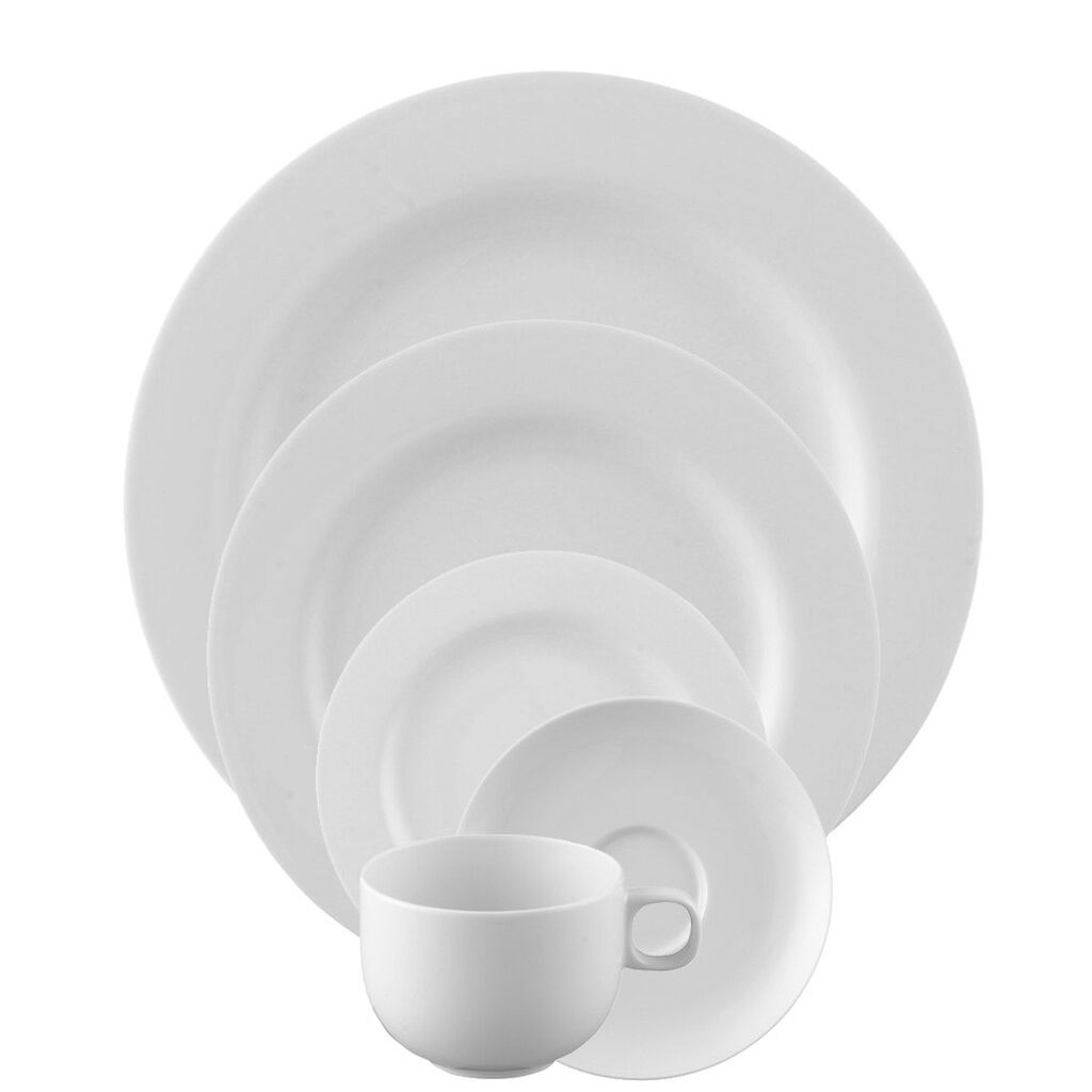 5 Piece Place Setting | Moon White image number 0