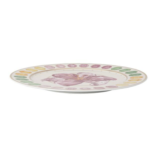 Charger plate (33 cm) from the Swarovski IDYLLIA collection, featuring a Lily decor in porcelain. image number 1