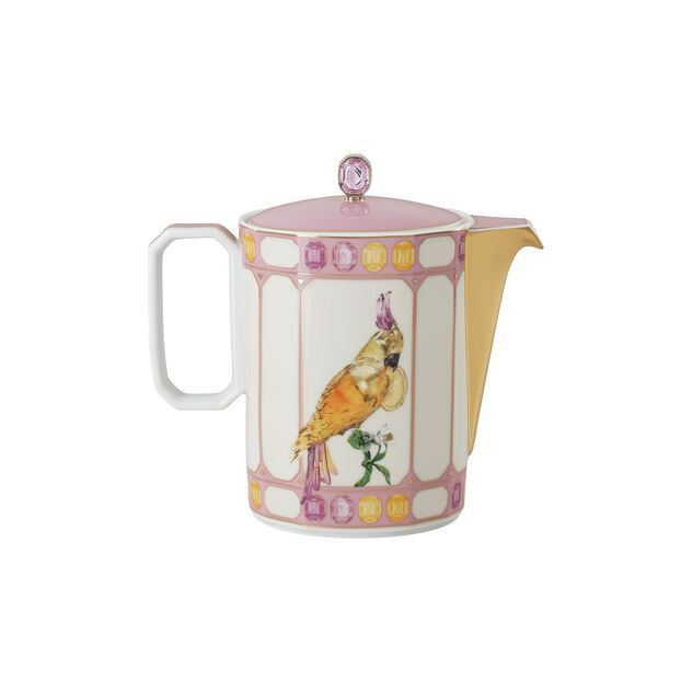 Coffee pot (1.20 l) from the Swarovski IDYLLIA Marshmallow collection in porcelain. image number 1