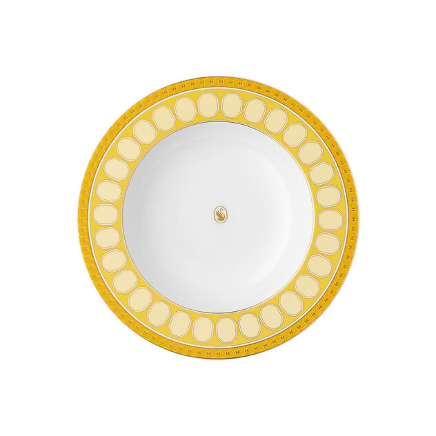 Soup plate (24 cm) from the Swarovski SIGNUM Jonquil collection in porcelain. image number 0