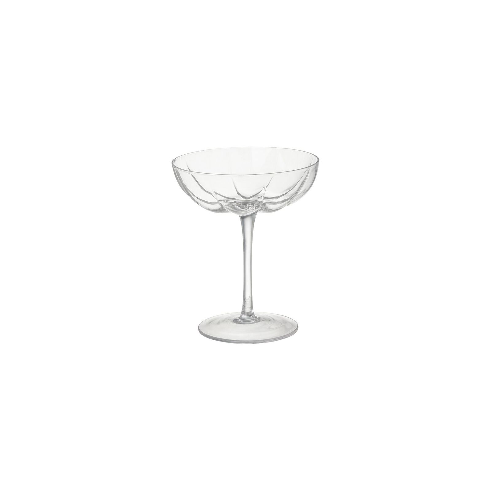 Cocktail/champagne glass (13.50 cm, 0.24 l) from the Rosenthal Sonetto Clear collection. image number null