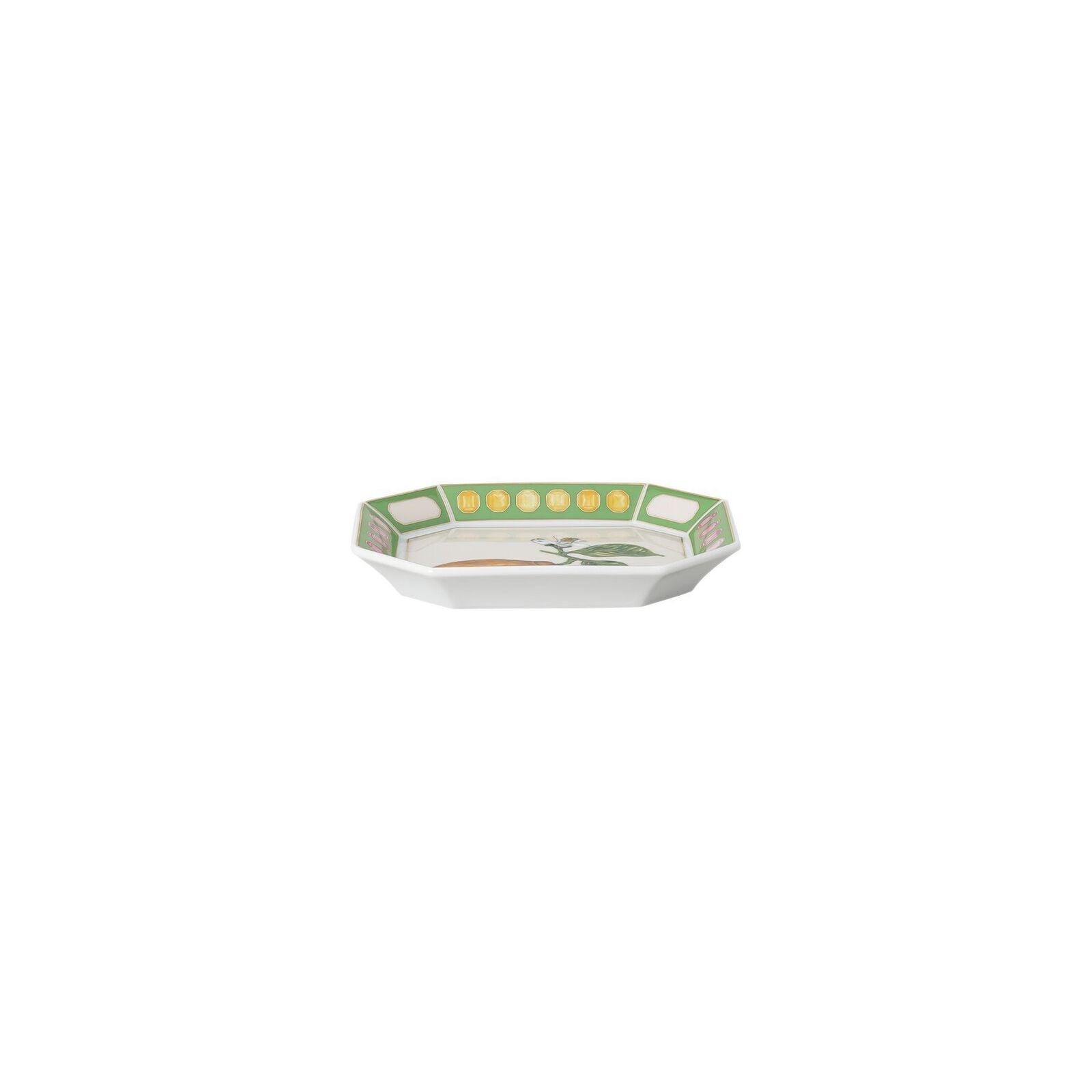Bowl (15 x 12 cm) from the Swarovski IDYLLIA Green collection in porcelain. image number null