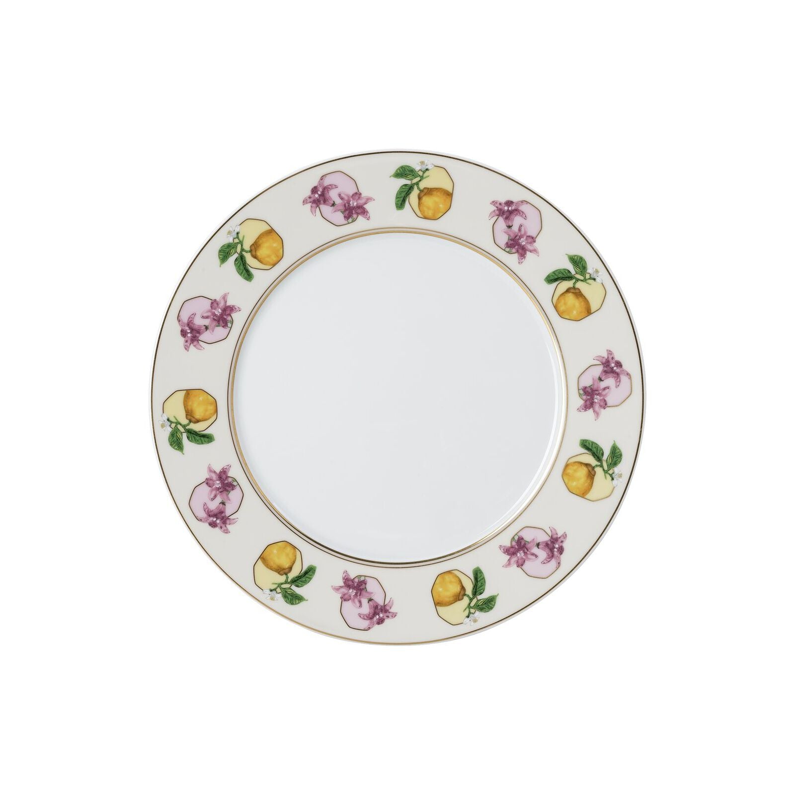 Breakfast plate (23 cm) from the Swarovski IDYLLIA Marshmallow collection in porcelain. image number null