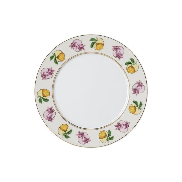 Breakfast plate (23 cm) from the Swarovski IDYLLIA Marshmallow collection in porcelain. image number 0