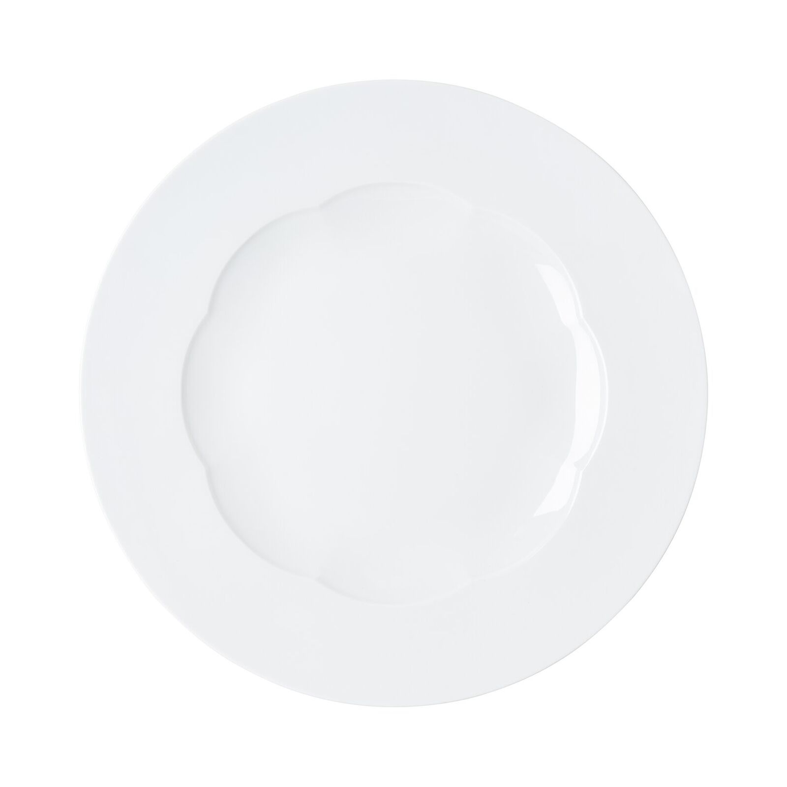 Flat plate (30 cm) from the Rosenthal Sonetto Bianco collection in porcelain. image number null