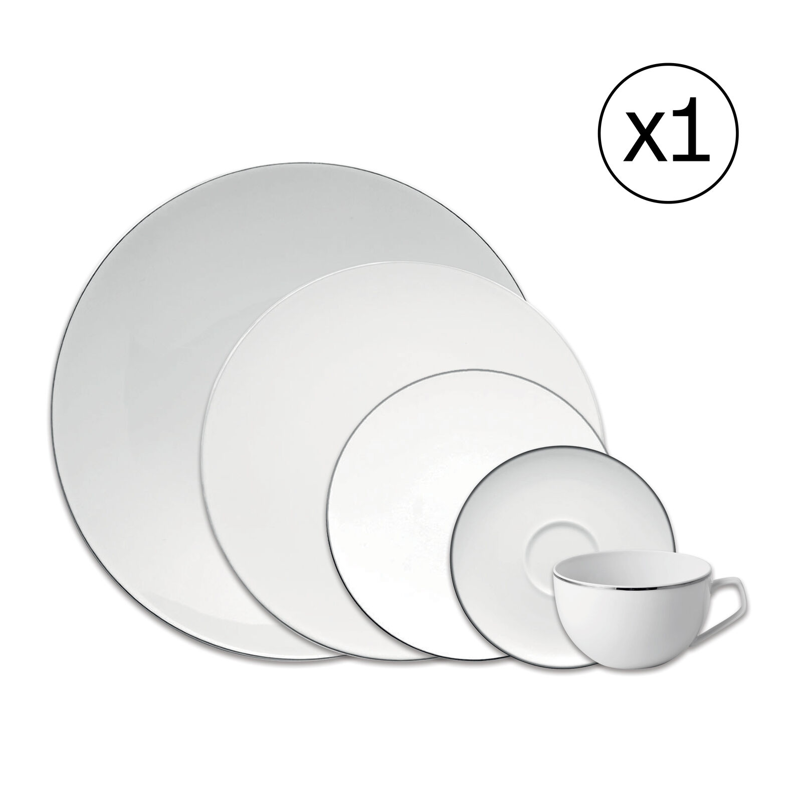 Dinnerware Set for 1 Person 5 Pieces image number null