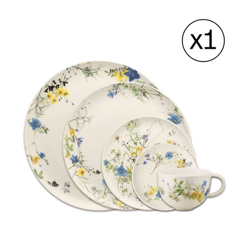 Dinnerware Set for 1 Person 5 Pieces