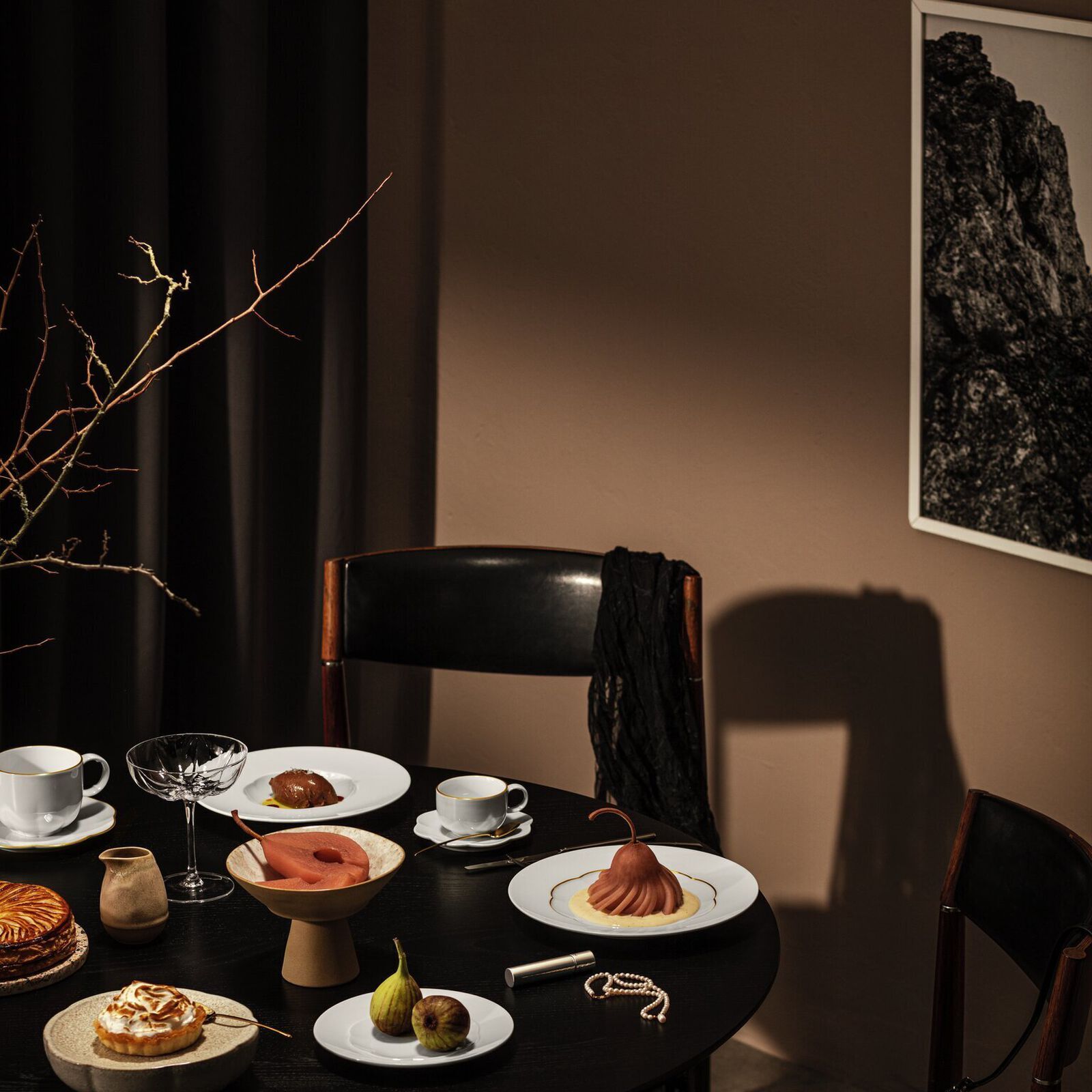 Flat plate (15 cm) from the Rosenthal Sonetto Bianco collection in porcelain. image number null