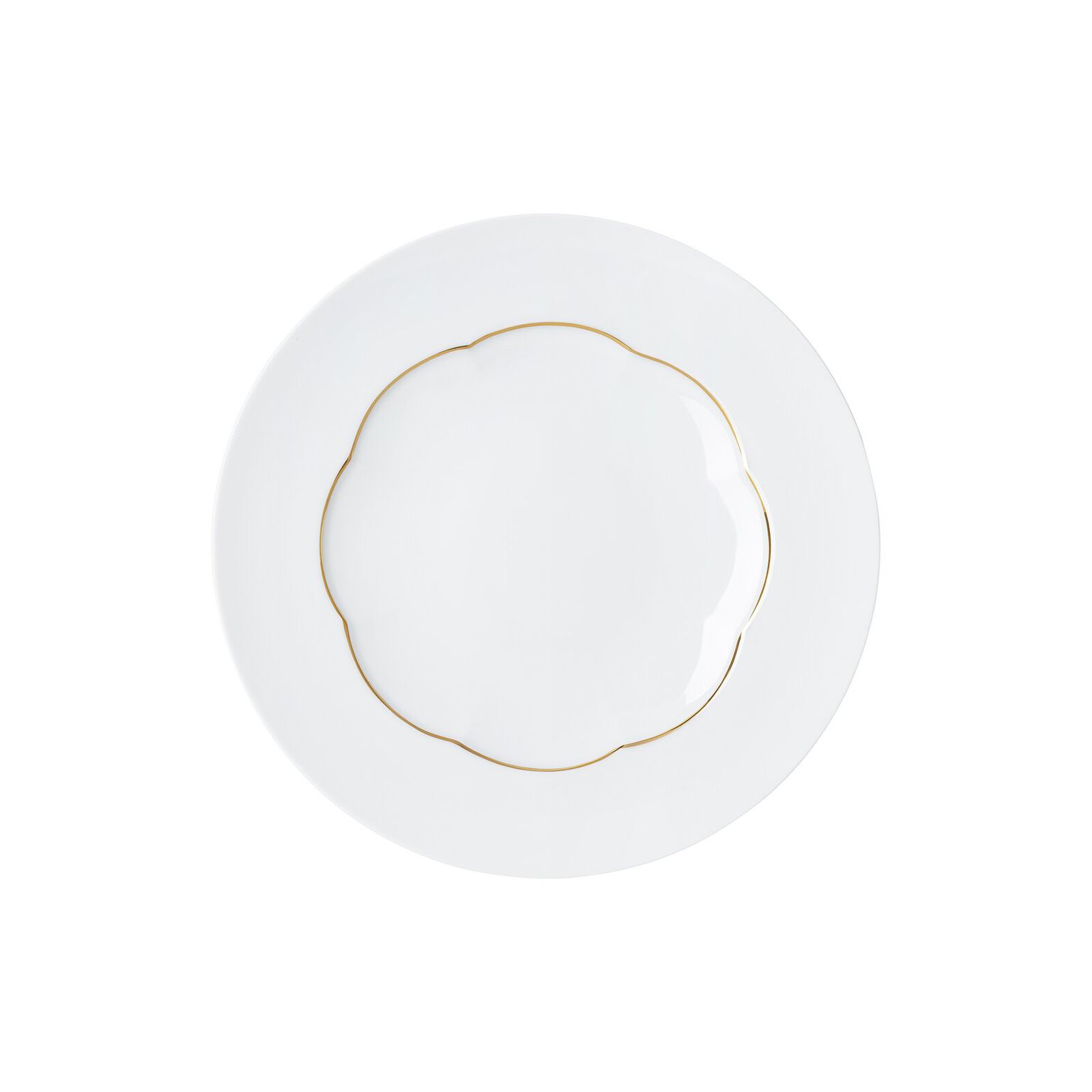 Flat plate (23 cm) from the Rosenthal Sonetto Oro collection in porcelain. image number null
