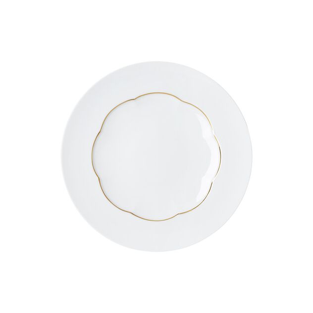 Flat plate (23 cm) from the Rosenthal Sonetto Oro collection in porcelain. image number 0