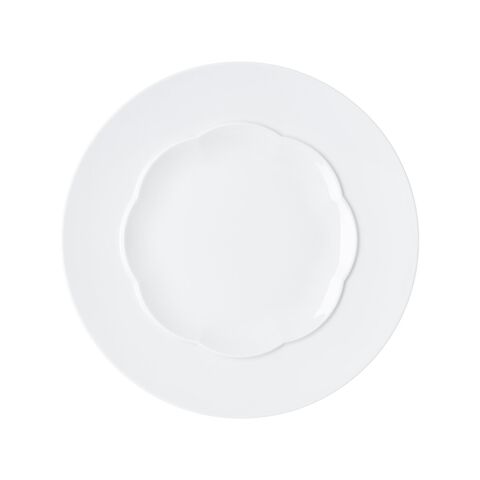 Plate flat, 11 inch, shiny