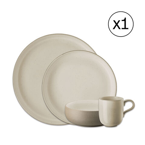 Dinnerware Set for 1 Person 4 Pieces