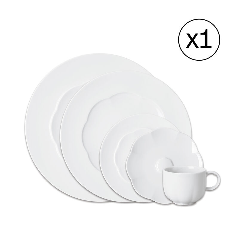 Dinnerware Set for 1 Person 5 Pieces