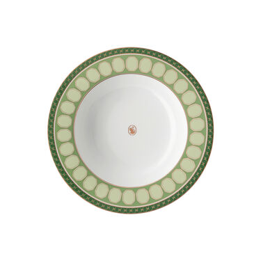 Rosenthal x Swarovski - Signum Fern Rim Soup, 9 1/2 inch