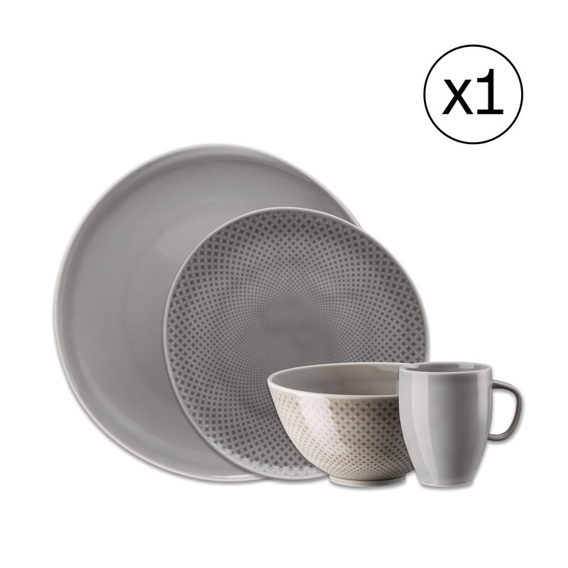 Dinnerware Set for 1 Person 4 Pieces